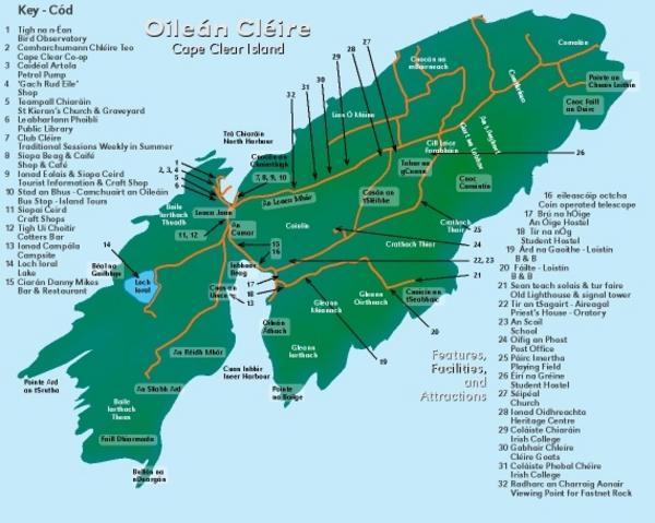 Cape Clear Island Map
